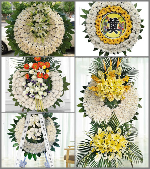 四川成都金牛区营门口街道花照社区花圈速递